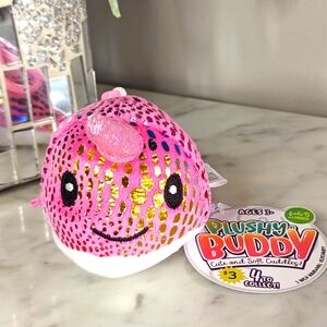 Smushables Pink Narwhal Plushy Buddy Keychain Charm | 5"